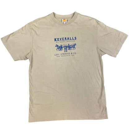 Vintage 90s Beige Orange Tab Levi’s Single Stitch T-shirt M