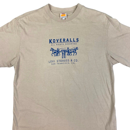 Vintage 90s Beige Orange Tab Levi’s Single Stitch T-shirt M