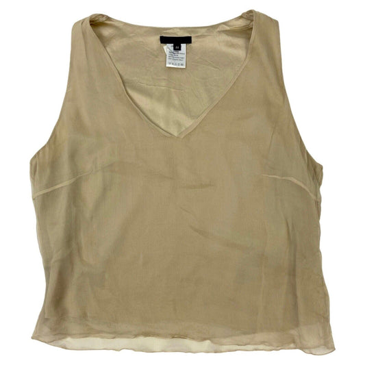 Vintage 90s Cream 100% Silk Renato Nucci Top 8 10 S