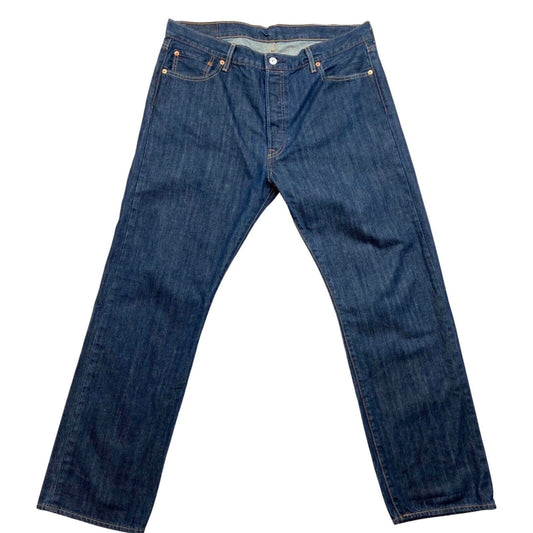 LEVIS BIG E 501 RED TAB DARK INDIGO STRAIGHT CUT JEANS ROCKABILLY MOD 36 W 30 L