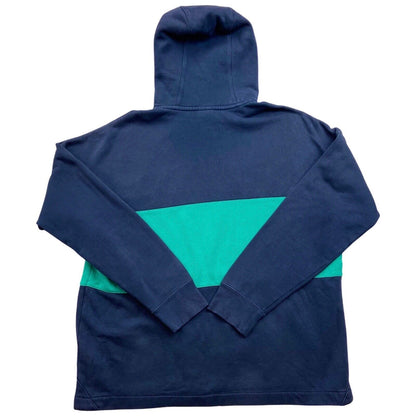 Preloved 90s 00s Blue Green Nike Air Graphic Print Hoodie XL