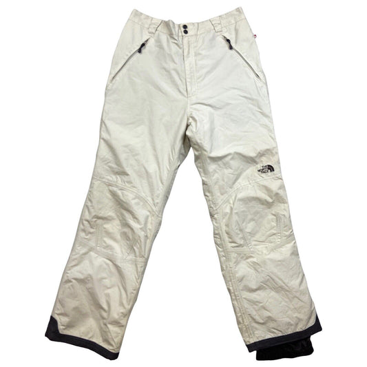 Vintage 90s 00s Cream The North Face Waterproof HyVent Ski Trousers  L