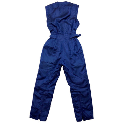 Vintage Super Rare 80s Navy Blue Ellesse Sleeveless Ski Jumpsuit 8 10 S