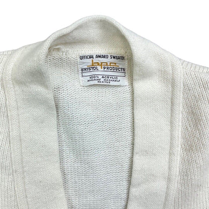 VTG 1960s USA COLLEGE FOOTBALL VARSITY CARDIGAN ROCKABILLY CHEERLEADER 36” S