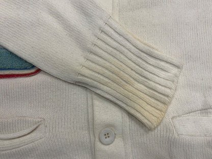 VTG 1960s USA COLLEGE FOOTBALL VARSITY CARDIGAN ROCKABILLY CHEERLEADER 36” S