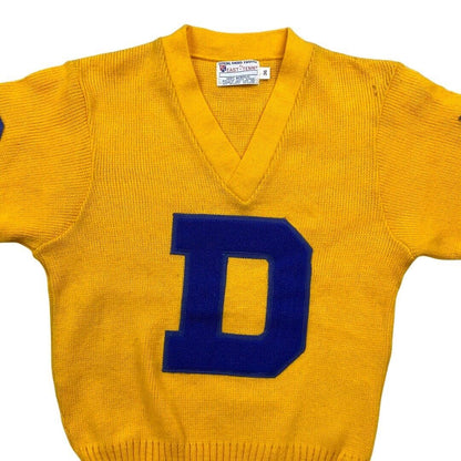 VTG 50s STYLE USA COLLEGE FOOTBALL VARSITY JUMPER ROCKABILLY CHEERLEADER 36” S