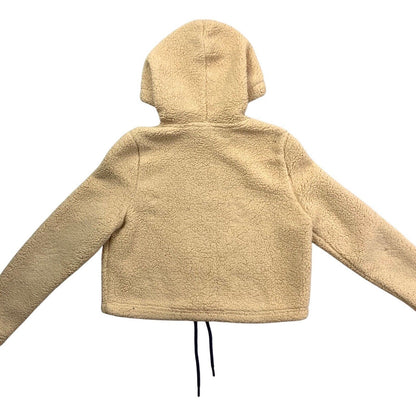 Vintage 00s Beige Appliqué Fila Logo Spell Out Fleece M
