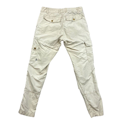 Vintage 90s 00s Light Cream Fjällräven Cargo Trousers Utility W31 L30 M