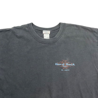 Vintage 90s 00s Grey Hard Rock Cafe St. Louis Souvenir Tshirt M L
