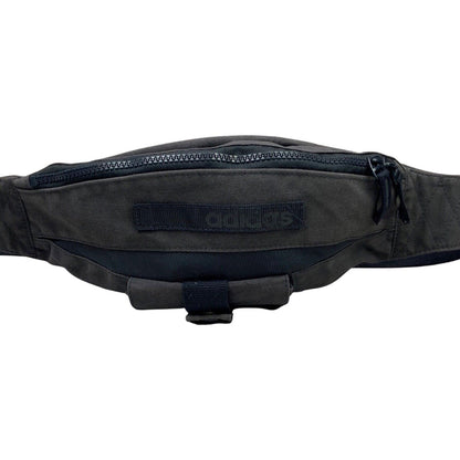 Vintage 2005 Charcoal Grey Adidas Cross Body Bum Bag Cotton Blend