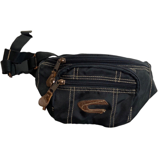 Vintage 90s 00s Black Brown Details Camel Active Cross Body Bum Bag