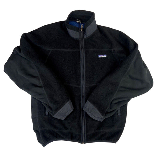 Vintage 90s 00s Black Patagonia Zip Down Fleece S