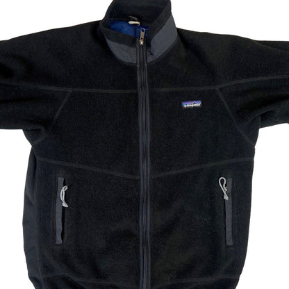 Vintage 90s 00s Black Patagonia Zip Down Fleece S