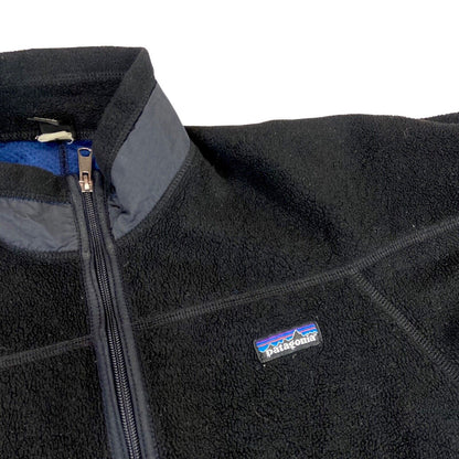 Vintage 90s 00s Black Patagonia Zip Down Fleece S
