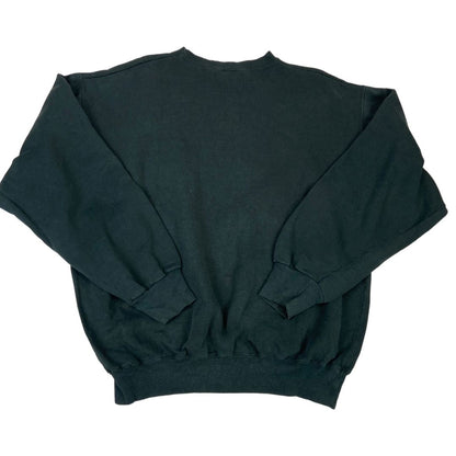 Vintage 90s Black Blue Spell Out Basketball Champion Crewneck Jumper XL