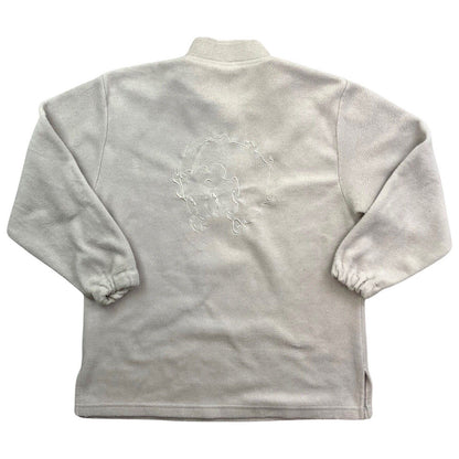 Vintage 2000 Grey Red Embroidered Betty Boop Fleece Zip-Up Pullover Jumper S M