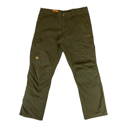 Fjallraven Olive Khaki Ruaha Cargo Trousers G-1000 38-39" Comfort Fit Mid Waist