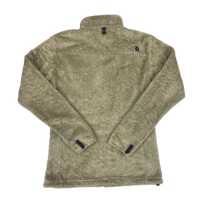 Vintage 00s Brown Beige The North Face Zip Up Embroidered Fleece M