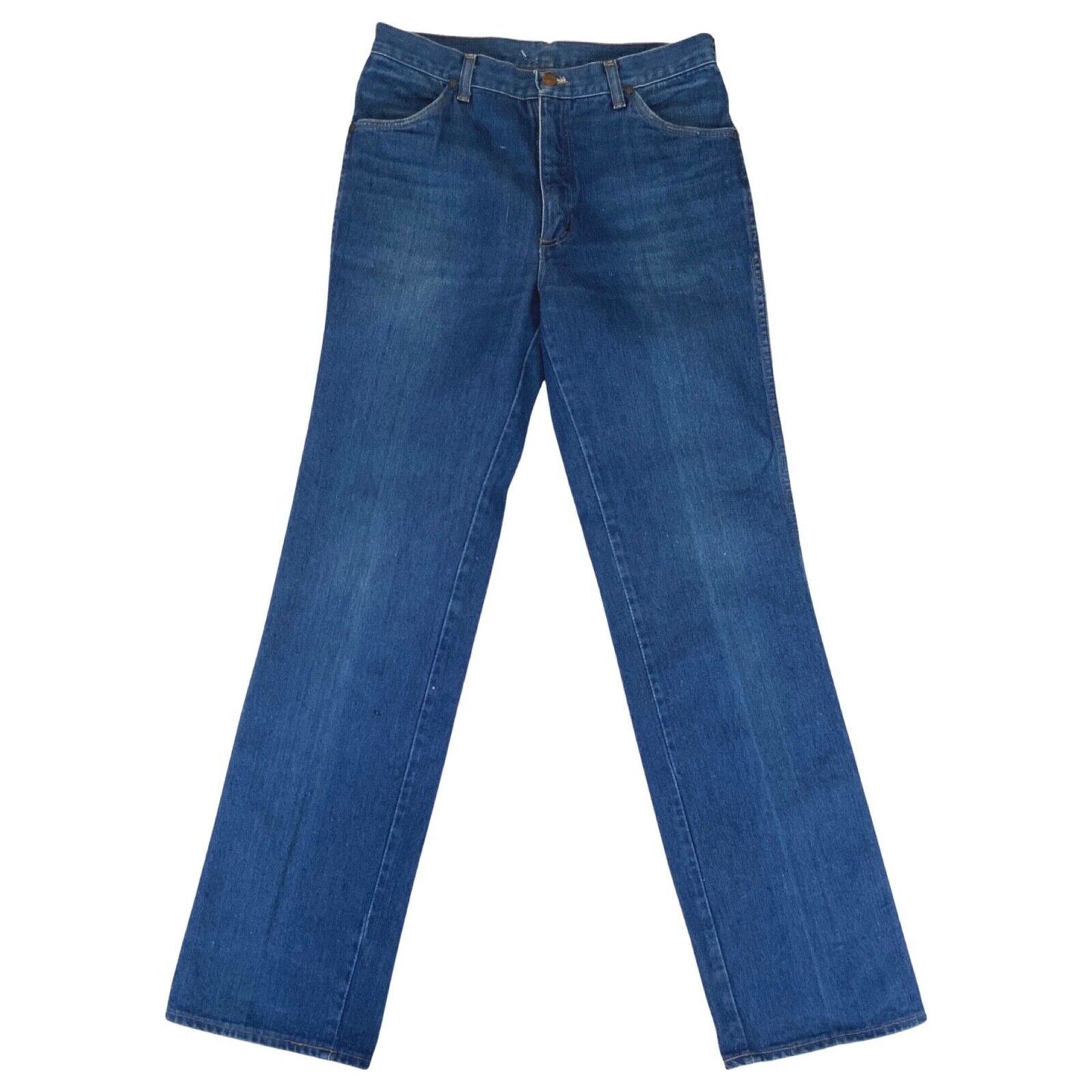 VTG 70s WRANGLER BLUEBELL DENIM JEANS WESTERN SUEDEHEAD MOD SKINS 30L 33L
