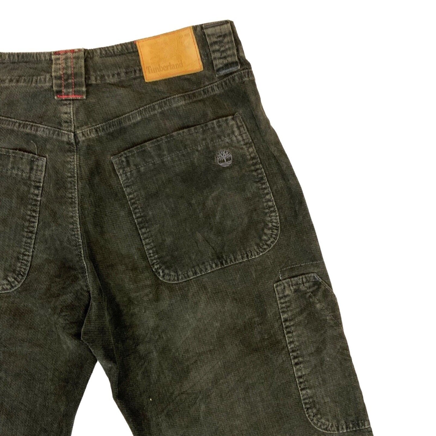 Vintage 00s Y2K Faded Brown Timberland Cotton Utility Carpenter Trousers