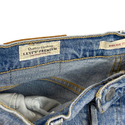 LEVIS PREMIUM RIBCAGE STRAIGHT BIG E RED TAB PREMIUM DENIM JEANS 28L 28L
