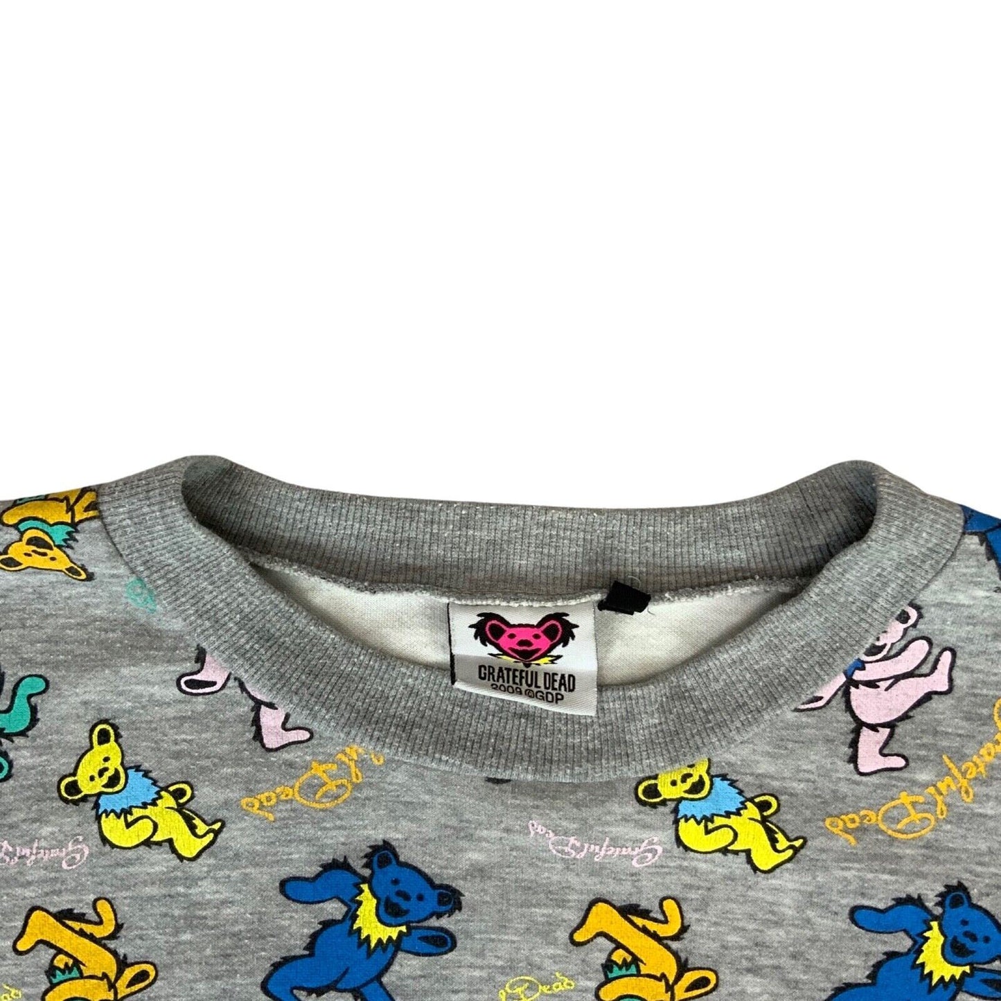 Preloved 2009 Grey Grateful Dead All Over Bear Graphic Print Crew Neck Jumper M