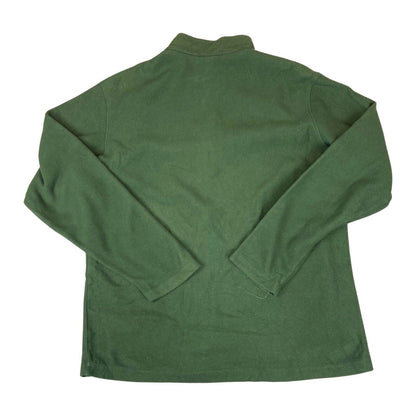 Vintage 00s Khaki Green Patagonia Embroidered 1/4 Zip Fleece L