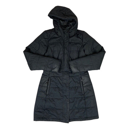 Vintage 00s Black The North Face Mid Length Hooded Puffa Jacket 8 10 S