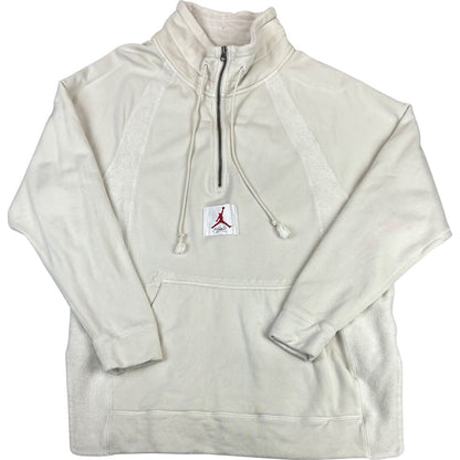 Cream Air Jordan Jumpman Flight Cotton Pullover Hoodie Towelling L XL