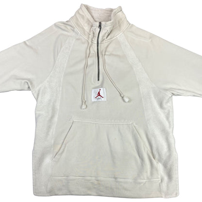 Cream Air Jordan Jumpman Flight Cotton Pullover Hoodie Towelling L XL