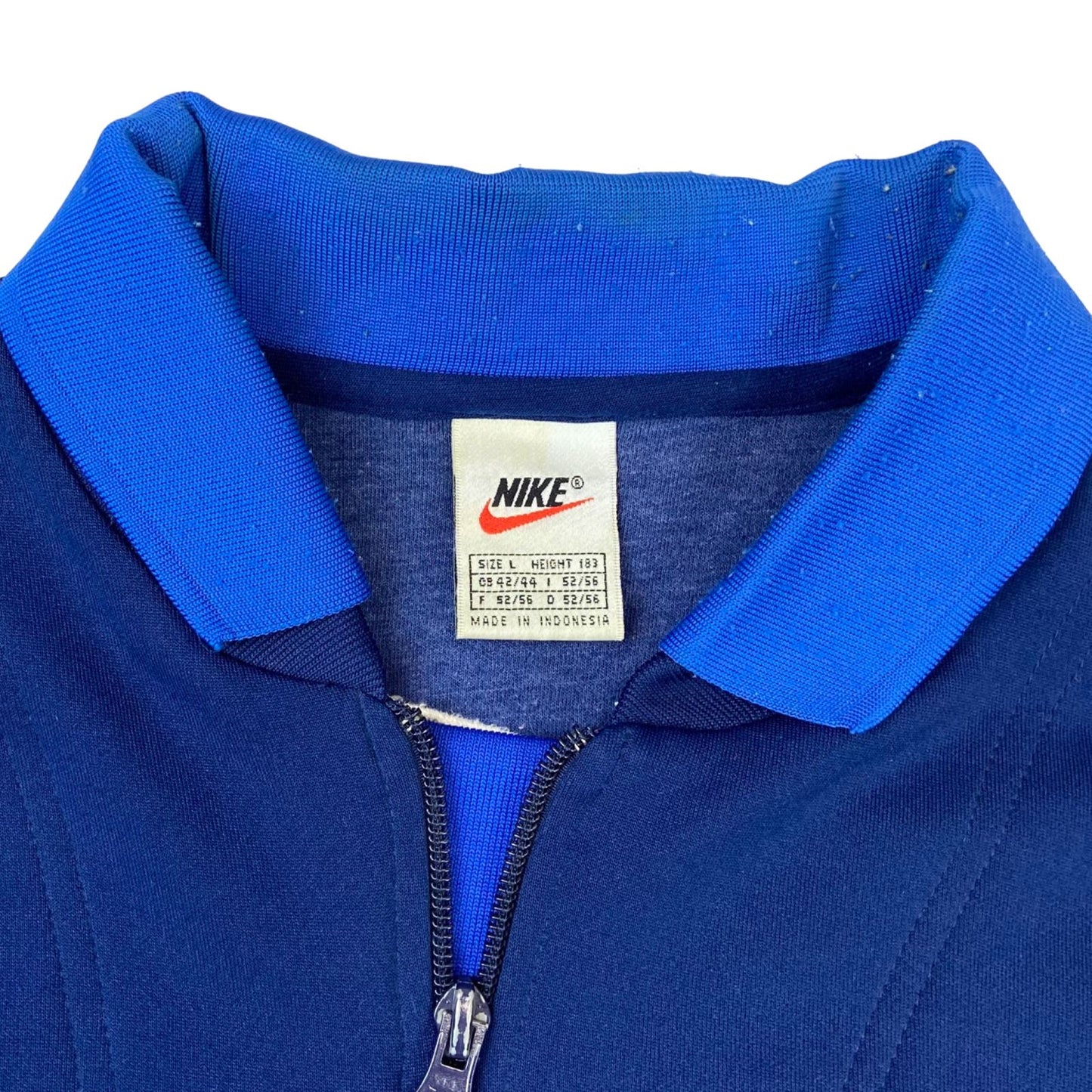 Vintage Nineties Navy Blue Nike 1/4 Zip Pullover Sweater Large