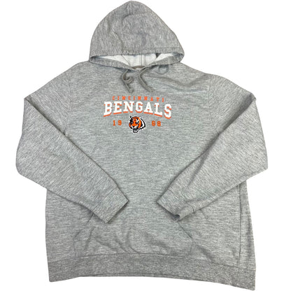 Early 00's Grey Cincinnati Bengals NFL Team Apparel Hooded Sweatshirt 3XL
