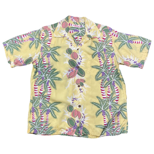 VTG SUN SURF TOYO 40s 50s STYLE HAWAIIAN ALOHA SHIRT RAYON ROCKABILLY 44” (40) M