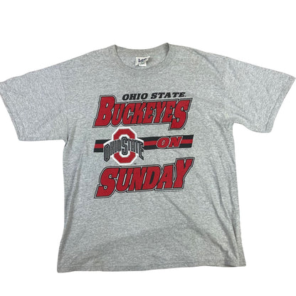 Early 00's Lee Sport Ohio State Buckeyes Nutmeg Players Inc. Graphic T-Shirt XL
