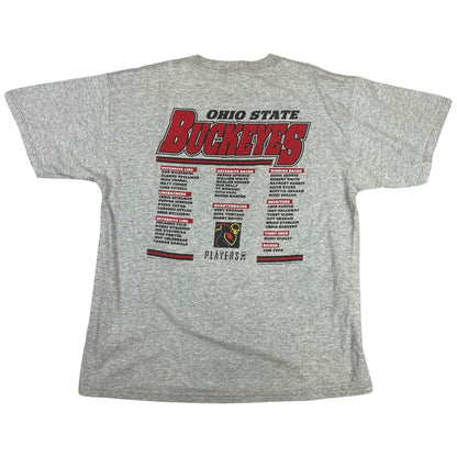 Early 00's Lee Sport Ohio State Buckeyes Nutmeg Players Inc. Graphic T-Shirt XL