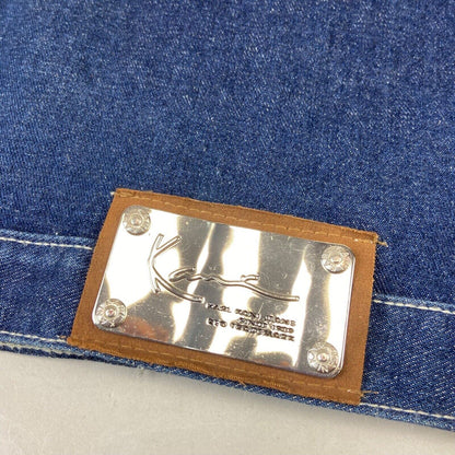 VTG 90s INDIGO KARL KANI JEANS OVERSIZED DENIM CHORE JACKET 58” (54) XXXL