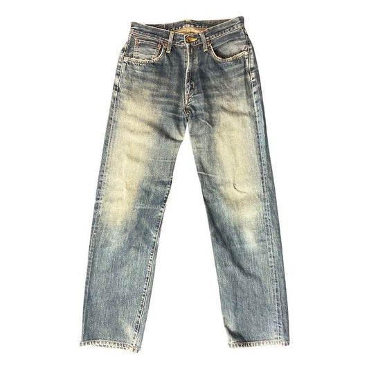 VTG STYLE EDWIN 505X JAPANESE REDLINE SELVEDGE DISTRESSED JEANS 29” W 32”L