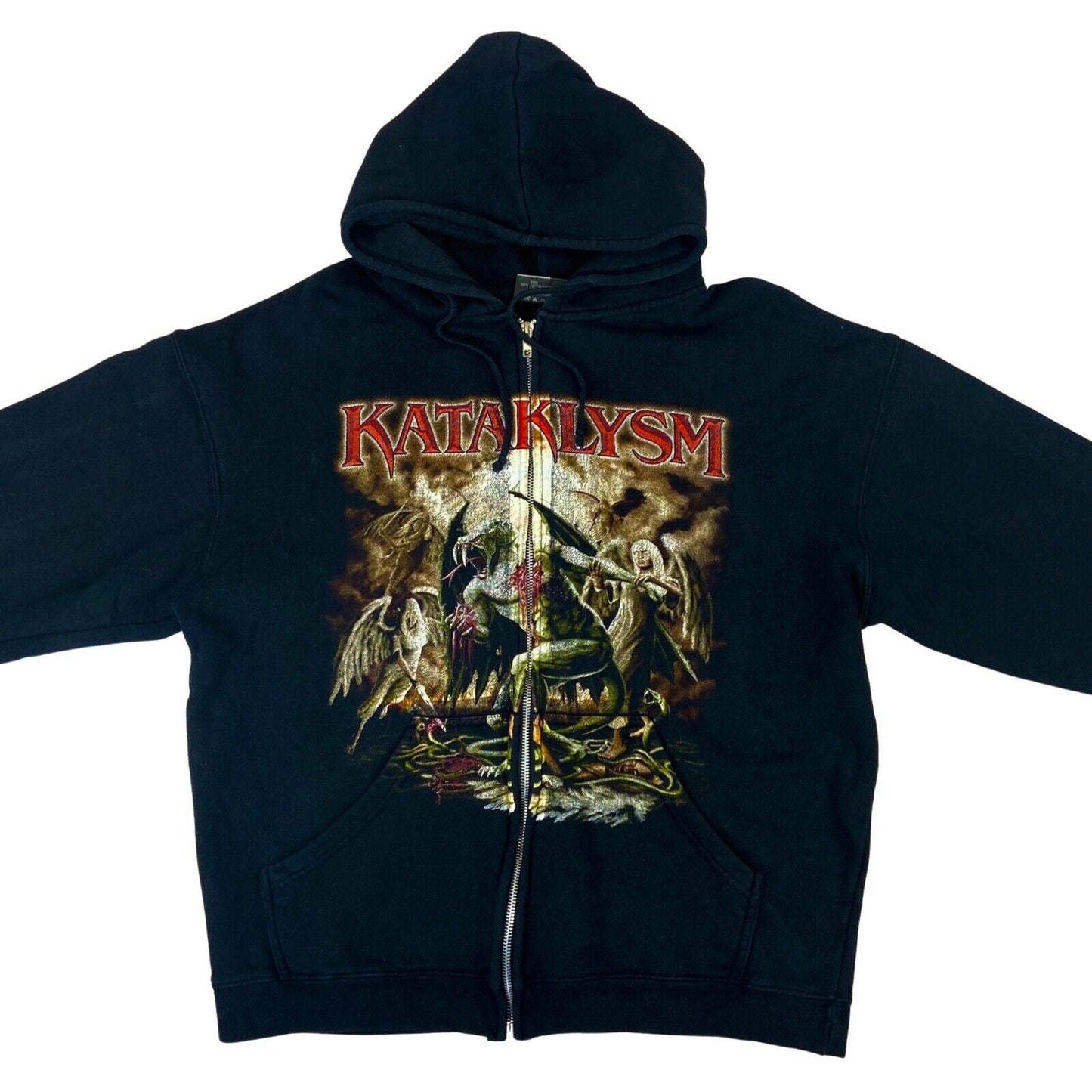 Preloved 2010 Black Kataklysm Graphic Printed Metal Rock Band Merch L-XL