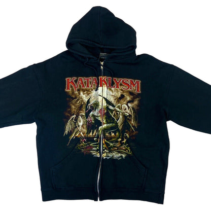 Preloved 2010 Black Kataklysm Graphic Printed Metal Rock Band Merch L-XL