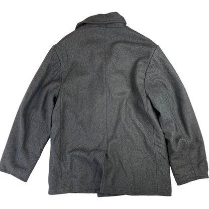 VTG BUSTER US NAVY PEACOAT WOOL DOUBLE BREASTED MILITARY ROCKABILLY 42” (38) S