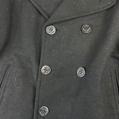 VTG MIL-TEC US NAVY PEACOAT WOOL DOUBLE BREASTED MILITARY ROCKABILLY 53 (50) XXL