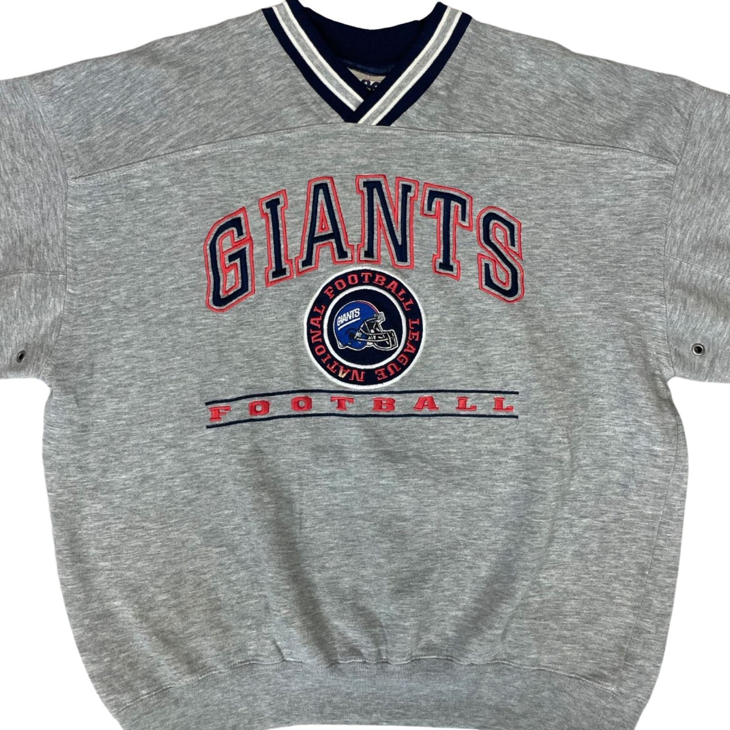 Vintage 90s 00s Grey Lee Sport Giants NFL Embroidered Graphic Sweater L