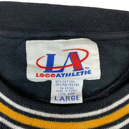 Vintage 90s 00s Black Yellow Logo Athletic Steelers NFL Embroidered Sweater XL