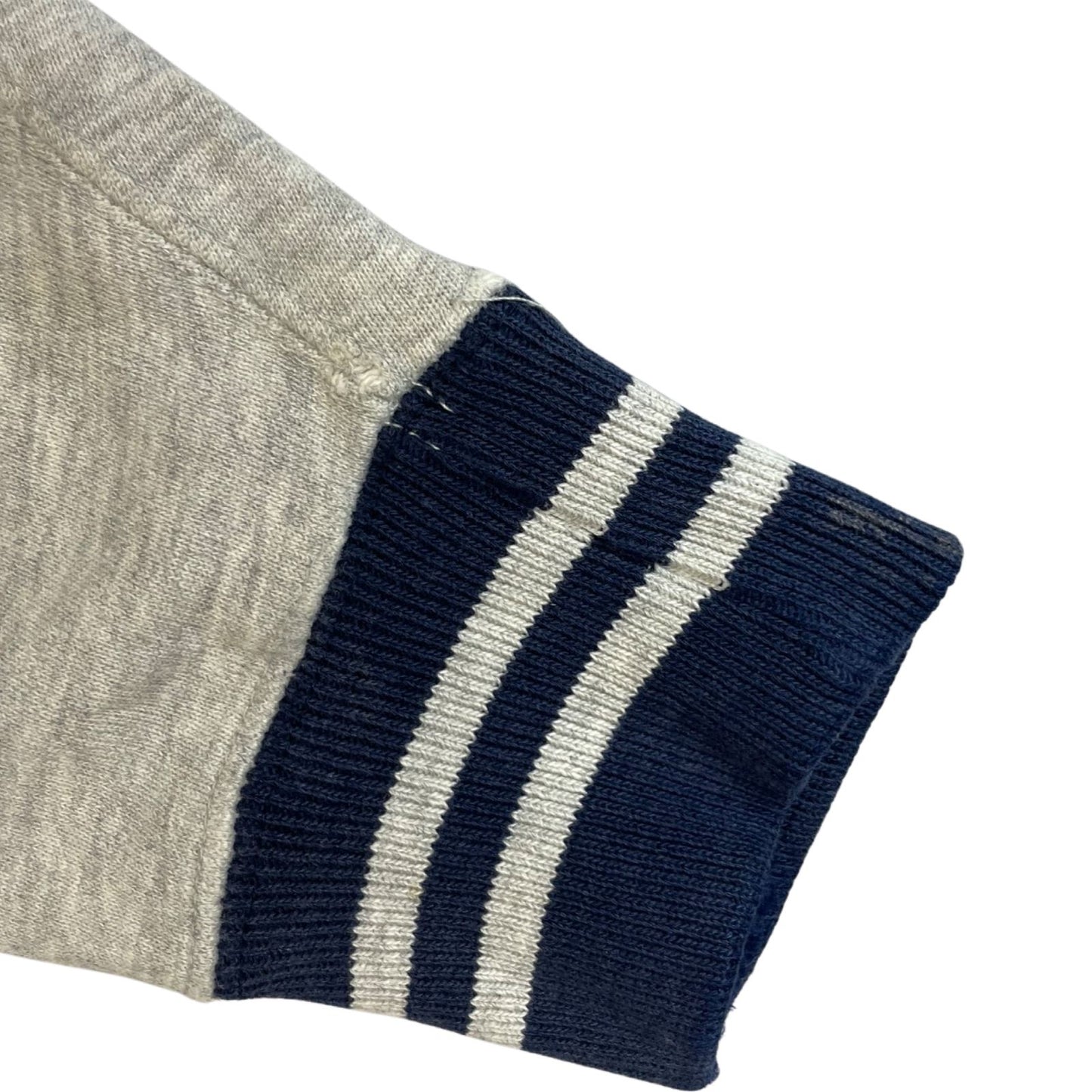 Vintage 90s Heather Grey Champion Reverse Weave Embroidered Varsity Sweater M