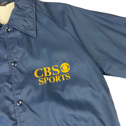 VTG 70s CBS SPORTS NYLON JOANNE PHILADELPHIA WORKWEAR JACKET SURFER 38” S
