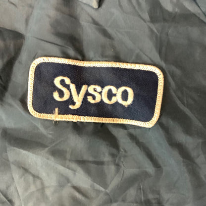 VTG 1970s SYSCO PAUL HARTWELL USA NYLON WORKWEAR JACKET WINDBREAKER SURFER 44” L