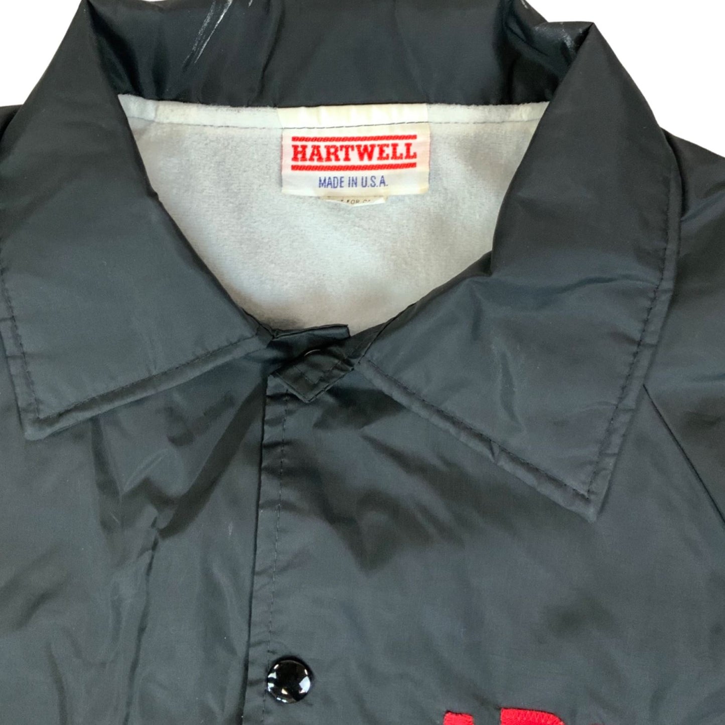 VTG 1970s LPS HARTWELL USA NYLON WORKWEAR JACKET WINDBREAKER SURFER 36” S