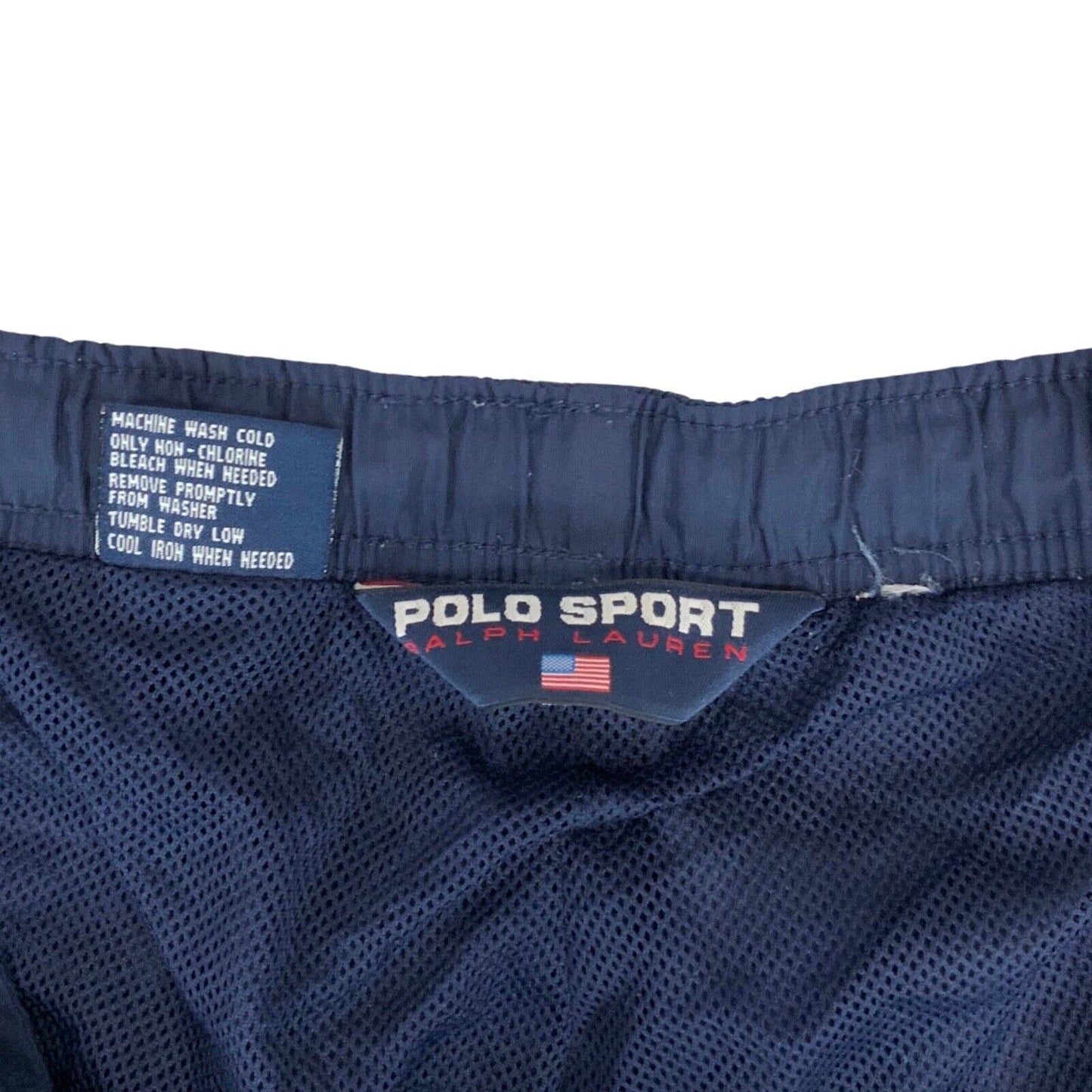 Vintage 90s Navy Polo Sport Ralph Lauren Shellsuit Tracksuit Bottoms XXL W47 L32