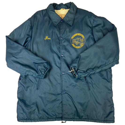 VTG 70s USA DEERFOOT NYLON JOE TRUCKER PHILADELPHIA WORKWEAR JACKET SURFER 44” L