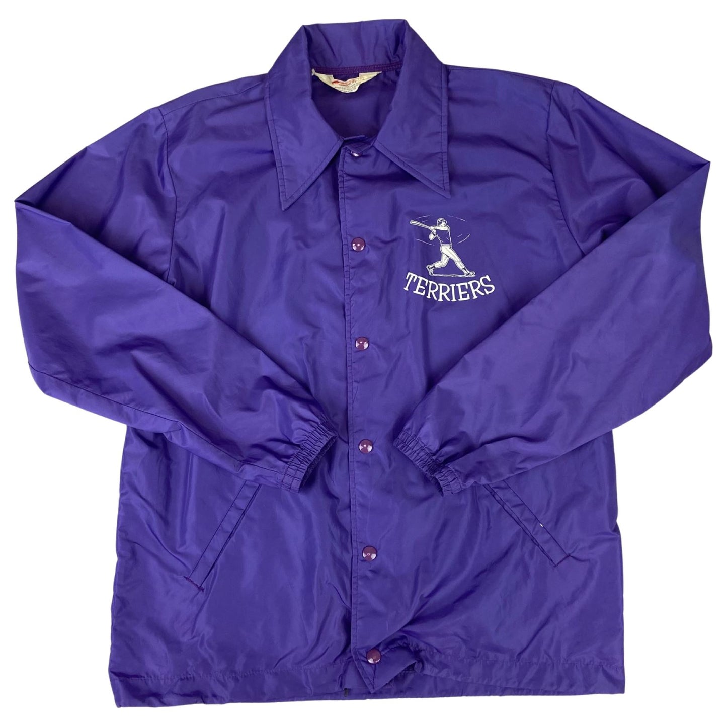 VTG 70s RENNOC NJ TERRIORS BASEBALL USA NYLON WORKWEAR SURFER JACKET SURFER 40 M
